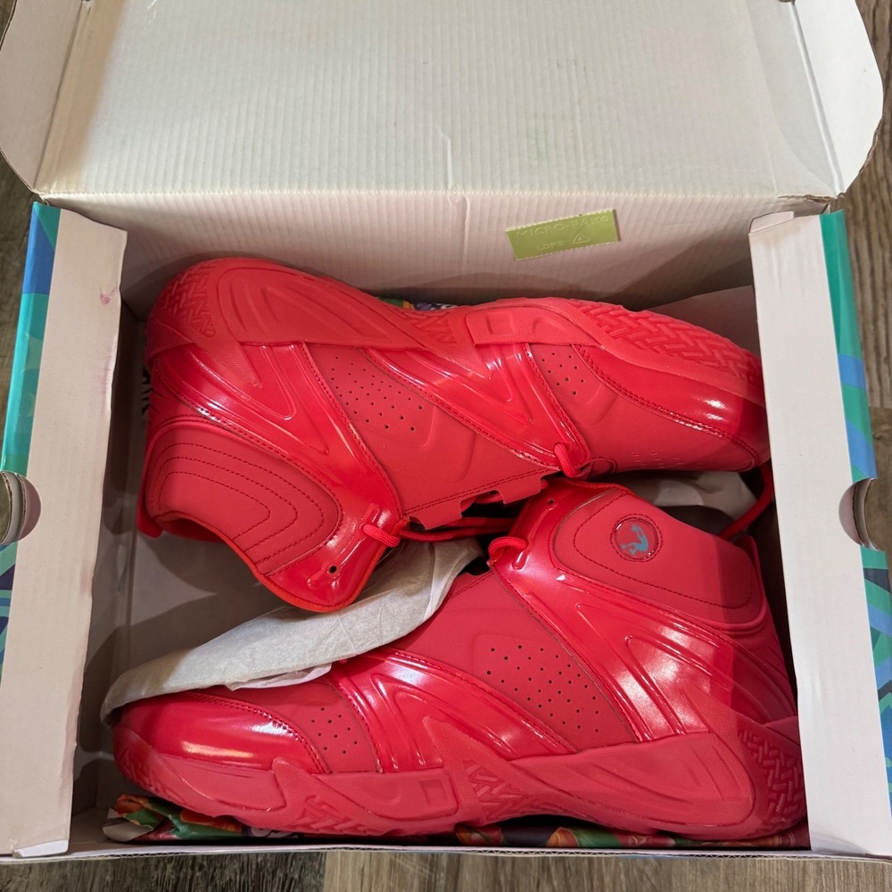 Shaq Basketball Shoes Mens 13 Red Devastator Shaq-a-licious XL Gummy Sneakers